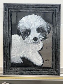 Painting for client of pet that has passed away